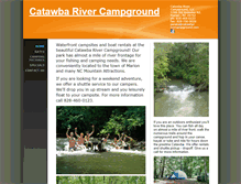 Tablet Screenshot of catawbarivercampground.com